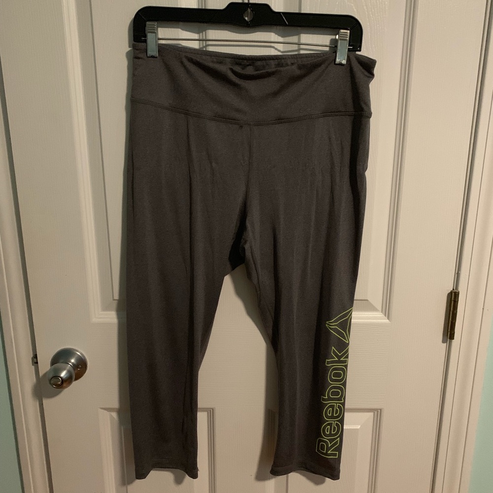 Grey Reebok Capri Leggings